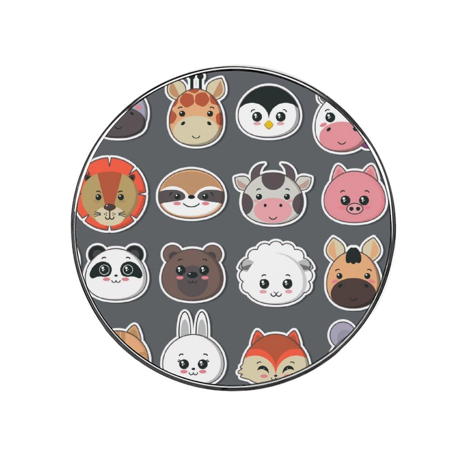Cartoon Animals Alloy Fridge Magnet For Office Cabinet Refrigerator Whiteboard Photo