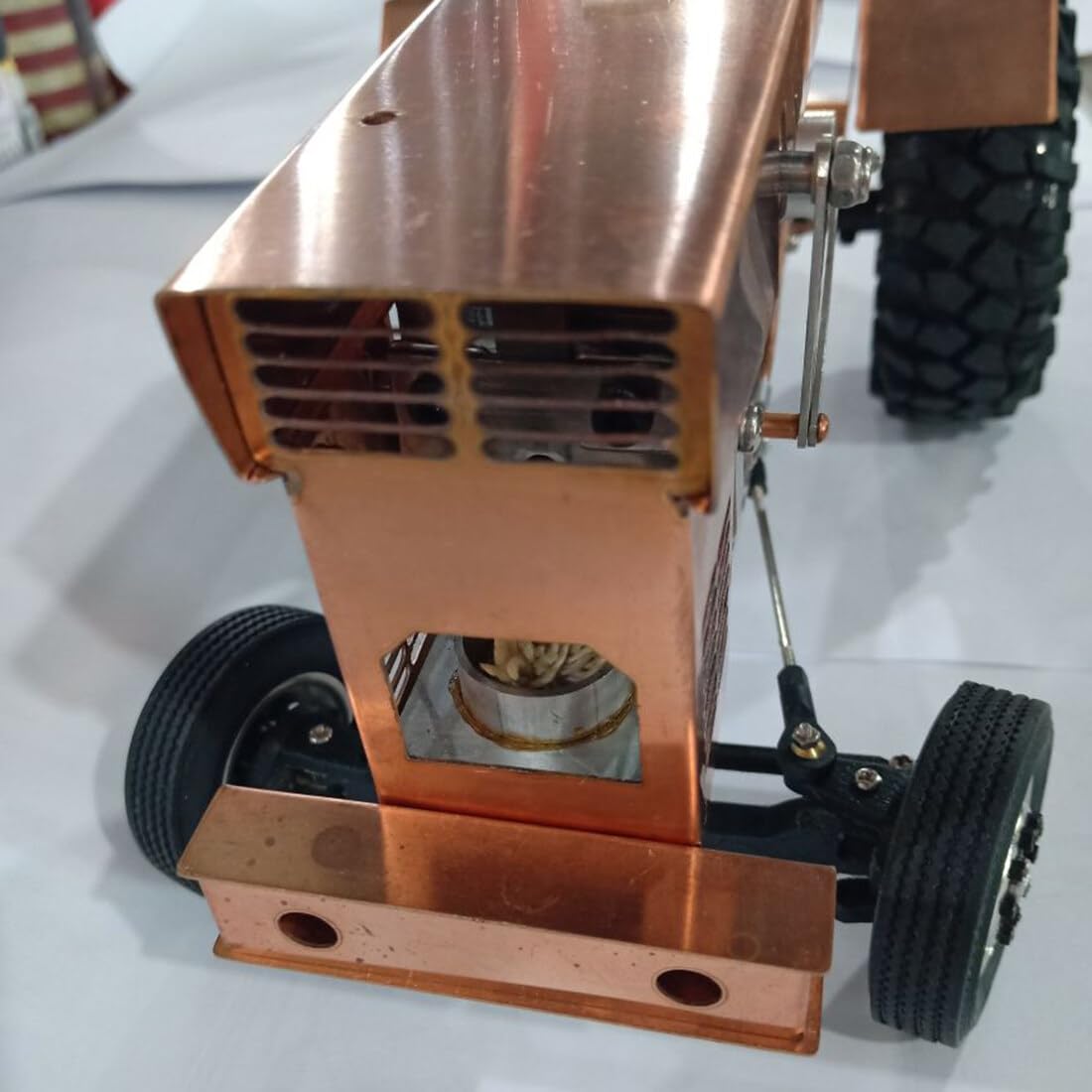 Traktor Stirlingmotor Modell Luftgekühlter Stirling Engine Demonstrationsgerät Mechanisches Wissenschaft Physik Experiment Lehrmodell Für Erwachsene Hobby Enthusiasten