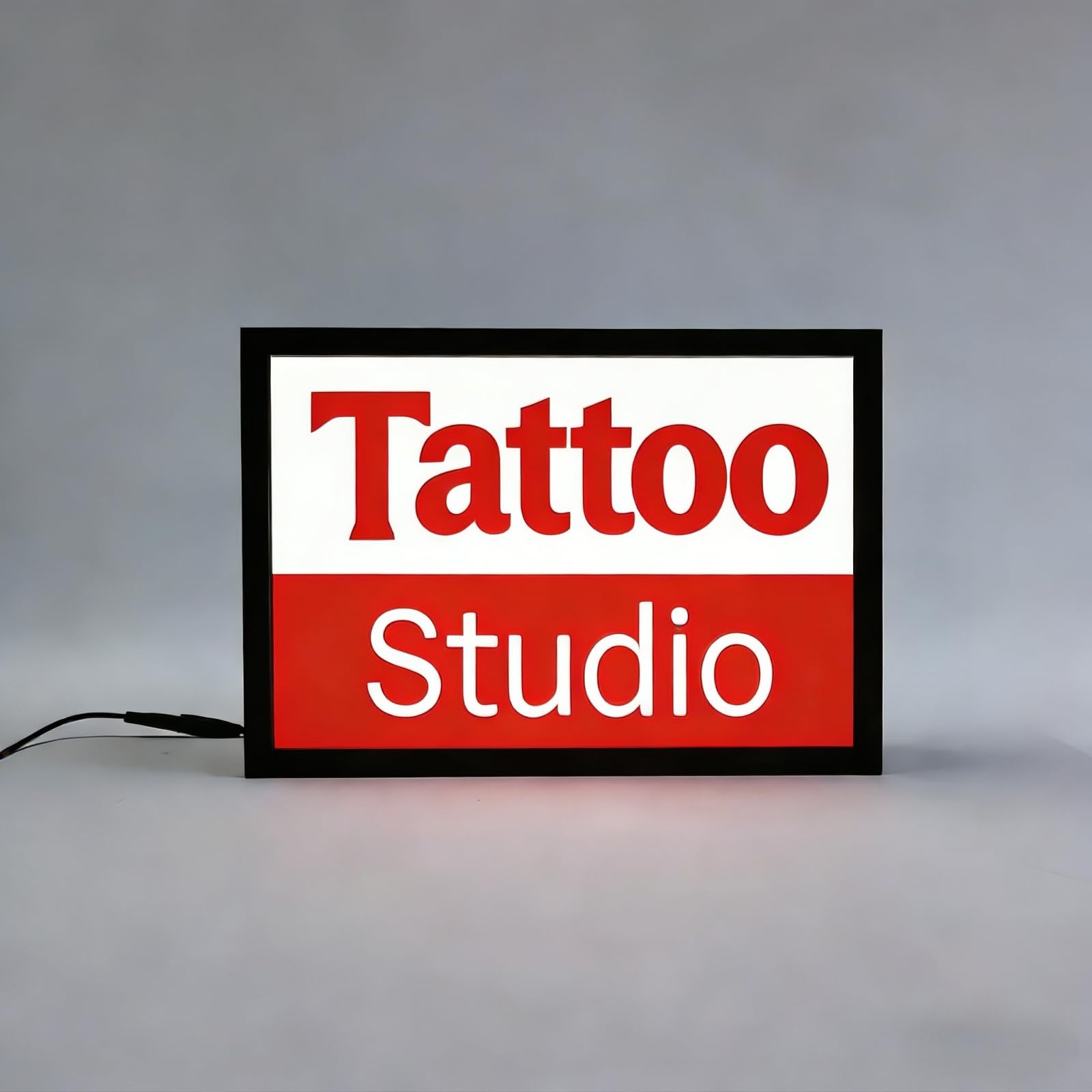 Tattoo Studio RGB led neon caja de luz Dimmable pared montable señal de advertencia para cine bibliotecas cafeterías casa empresa escritorio decoración de pared alimentado por USB