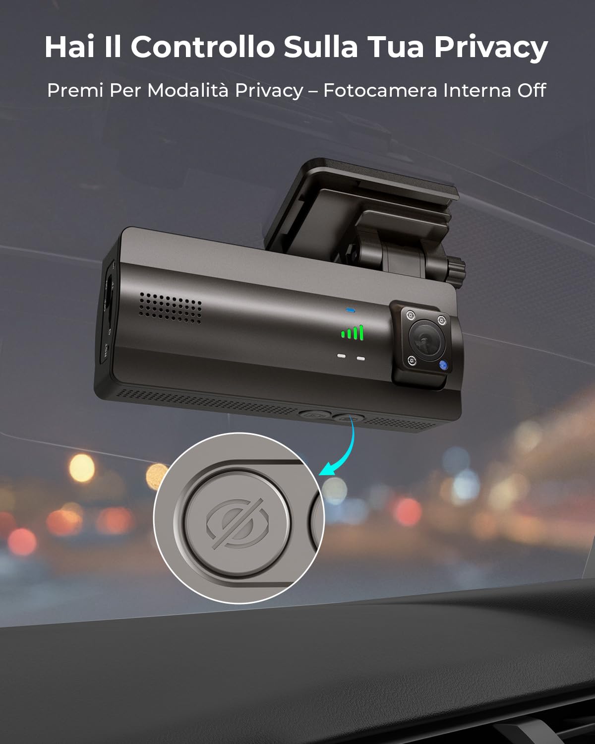 4G LTE Dash Cam Telecamera per Auto Anteriore e Posteriore 2K/1080P, con 24/7 Modalità Parcheggio, GPS, OBD, Sensore G, APP Alert, Visione Notturna, Audio Bidirezionale, Scheda SD 32GB Inclusa