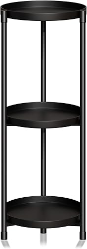 Miniatura 1 de Soporte de 3 niveles para plantas de interior y exterior, soporte para plantas en maceta, estante vertical para plantas de múltiples niveles,