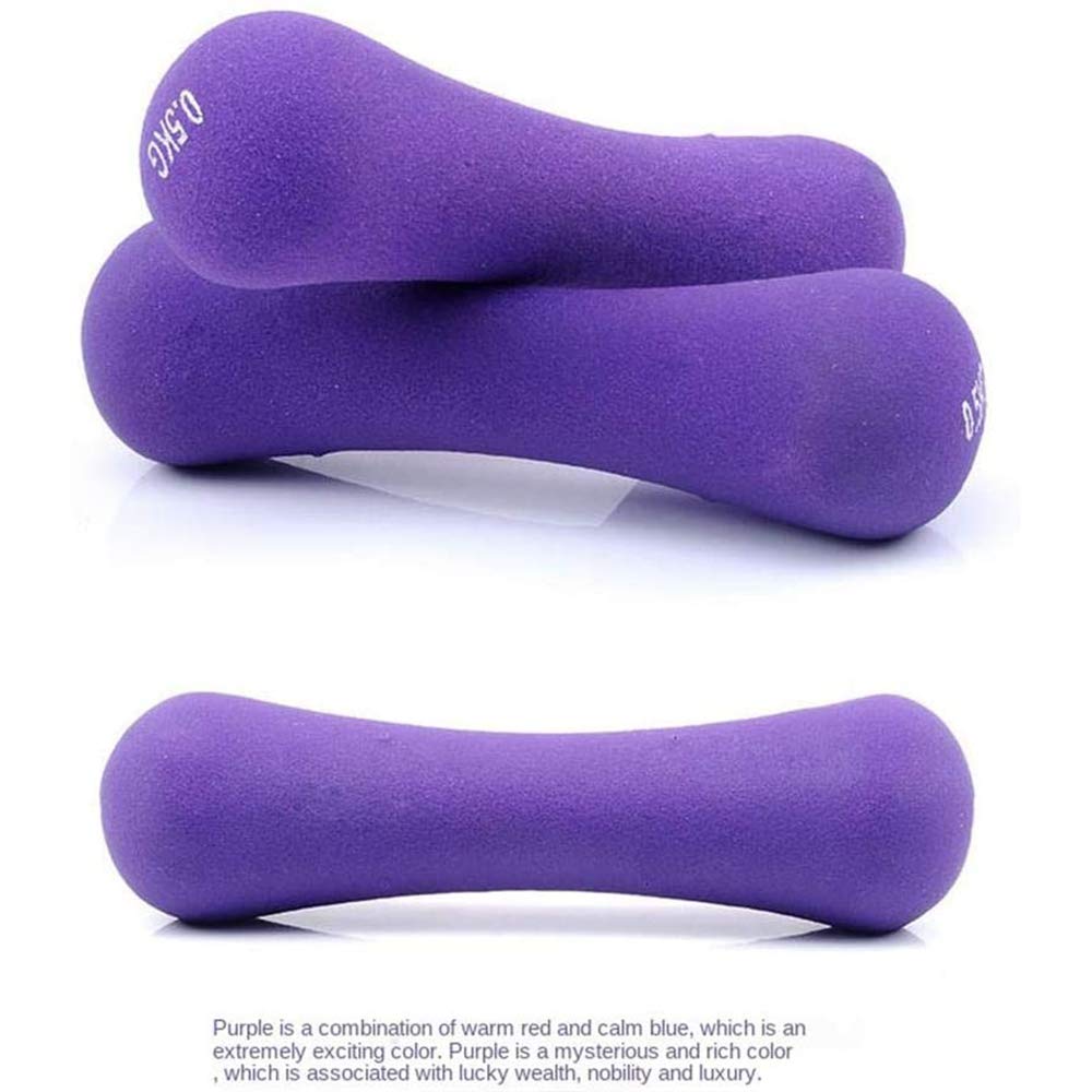 Hantle neoprenowe (1 para) – 0,5 kg – 1 kg lekkie hantle treningowe do ramion, fitnessu, aerobiku, jogi, treningu siłowego, chodzenia i rehabilitacji, różowe, 1 kg (1 para)