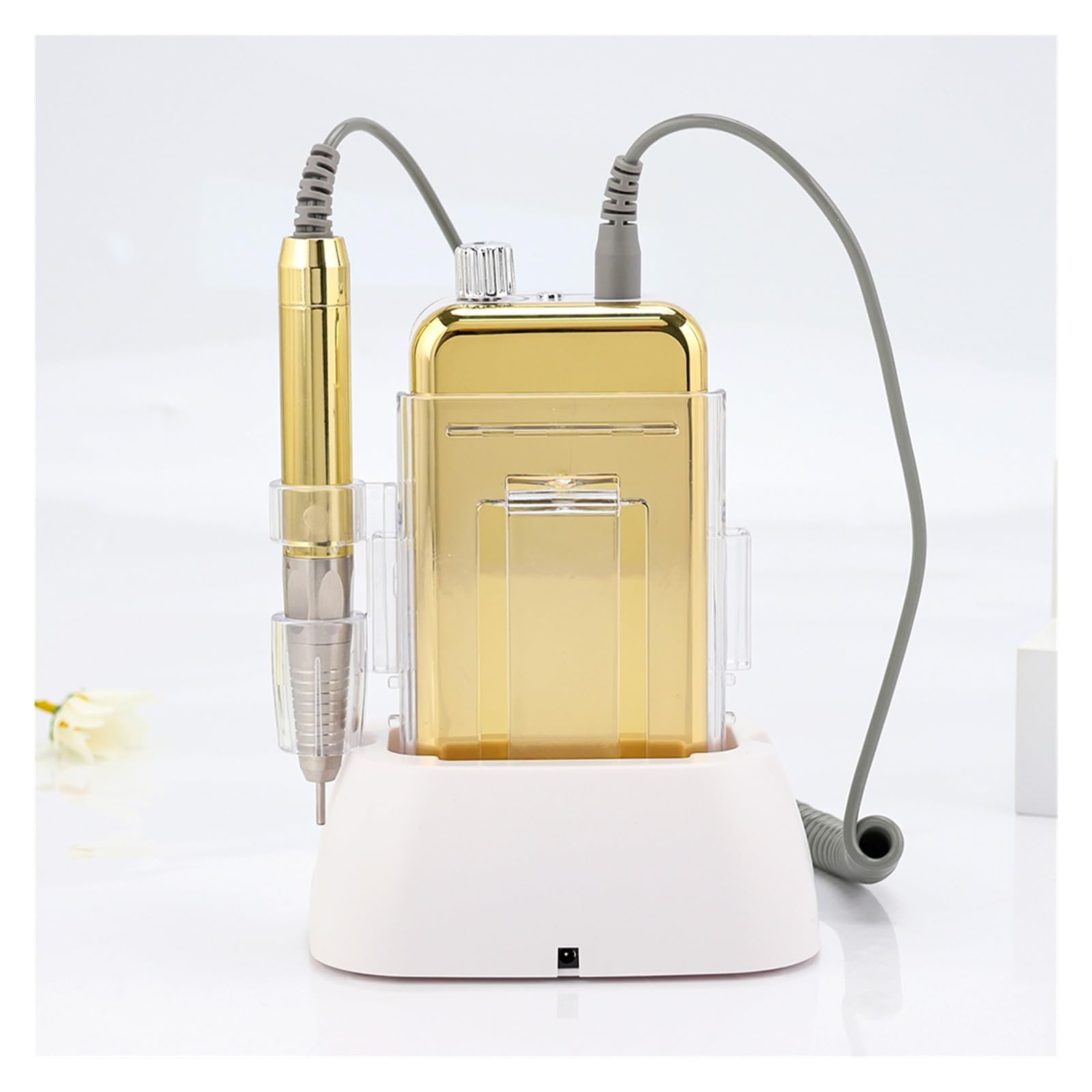 Fresa per Unghie, Manipolo senza spazzole 35000 RPM Manicure for lucidatore for trapano elettrico senza fili da tavolo portatile, trapano elettrico ricaricabile for unghie for casa e salone(Wave)
