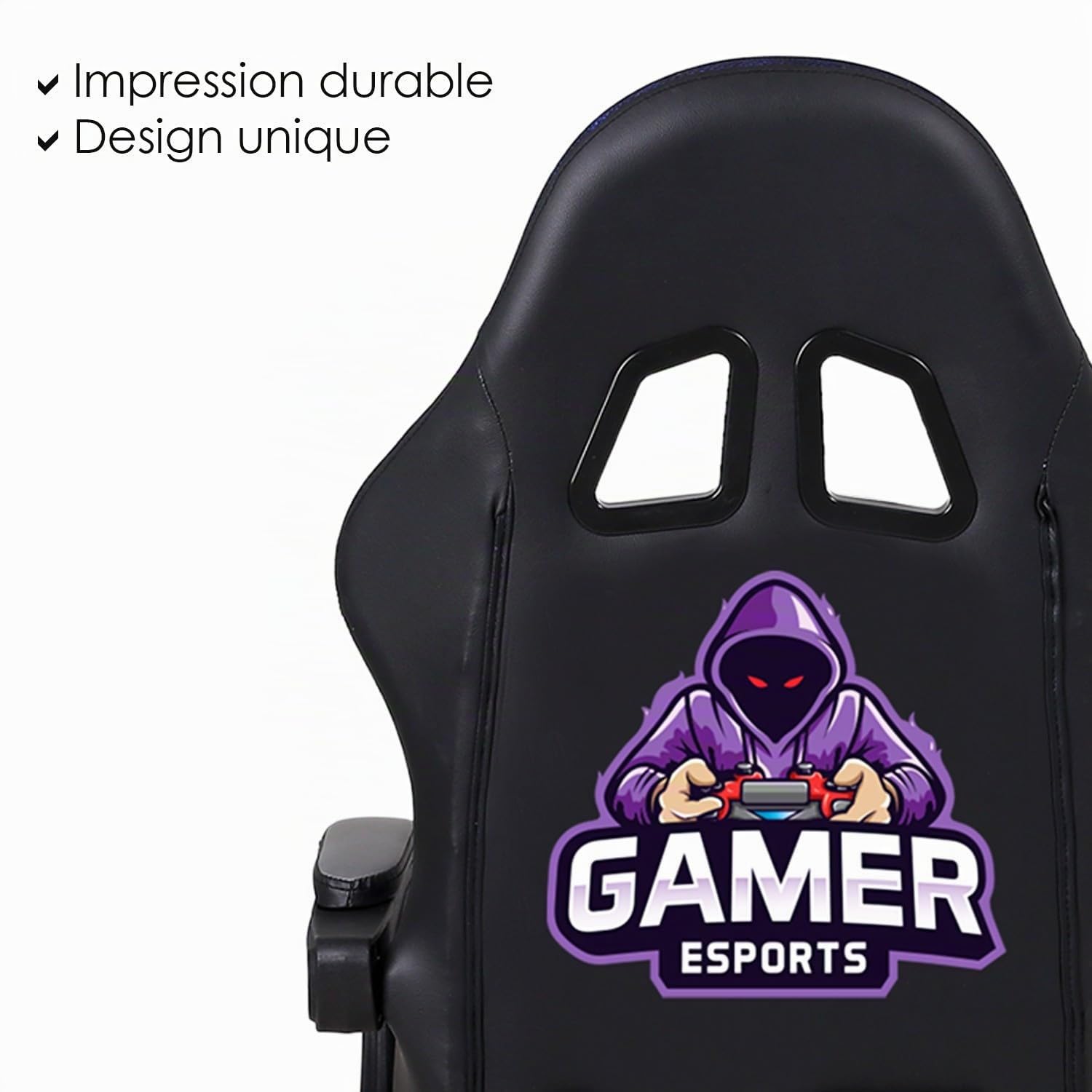 Amstrad AMS-900-LED-GAMER Chaise Gaming avec Eclairage LED 366 Modes Telecommande Incluse Coussin Lombaire et Appui-Tete Dossier Inclinable 150 degres Coloris Noir