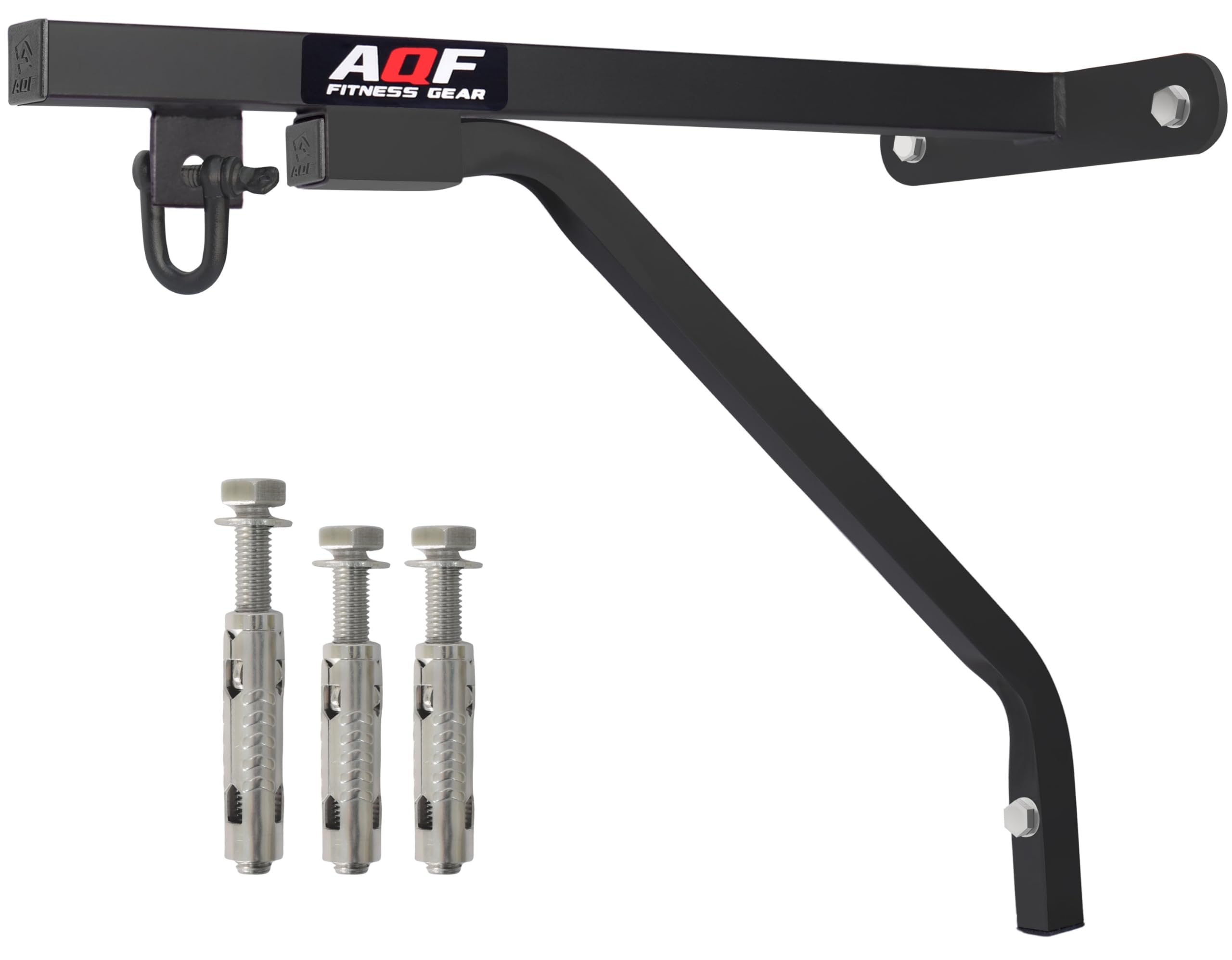 Heavy Duty Punch Bag Wall Bracket Steel Mount Boxing Bag Bracket with D-Shackle Swivel and Fixings for Punching Bag Hanging -Boxing Bag stand for MMA Muay Thai Training Home, Gym workout Equipment