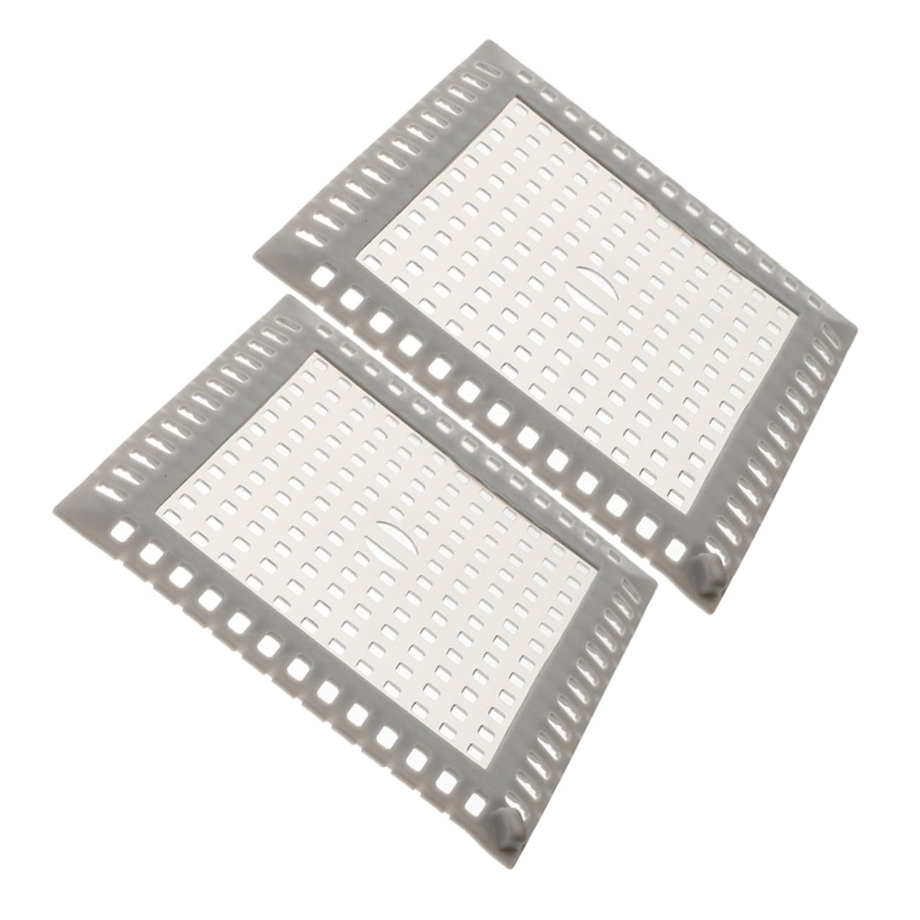 Grille de drainage anti-obstruction lot de 2 crépines silicone pour douche