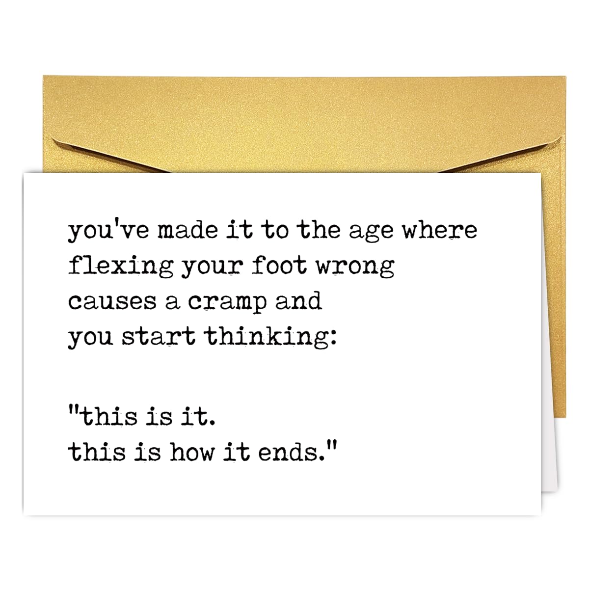 Funny Encouragement Funny Birthday Card for Men Women, Getting Older 50th 60th Birthday Card For Mom Dad Husband Wife Friends, Hilarious Old and Senile Sarcastic Joke Present