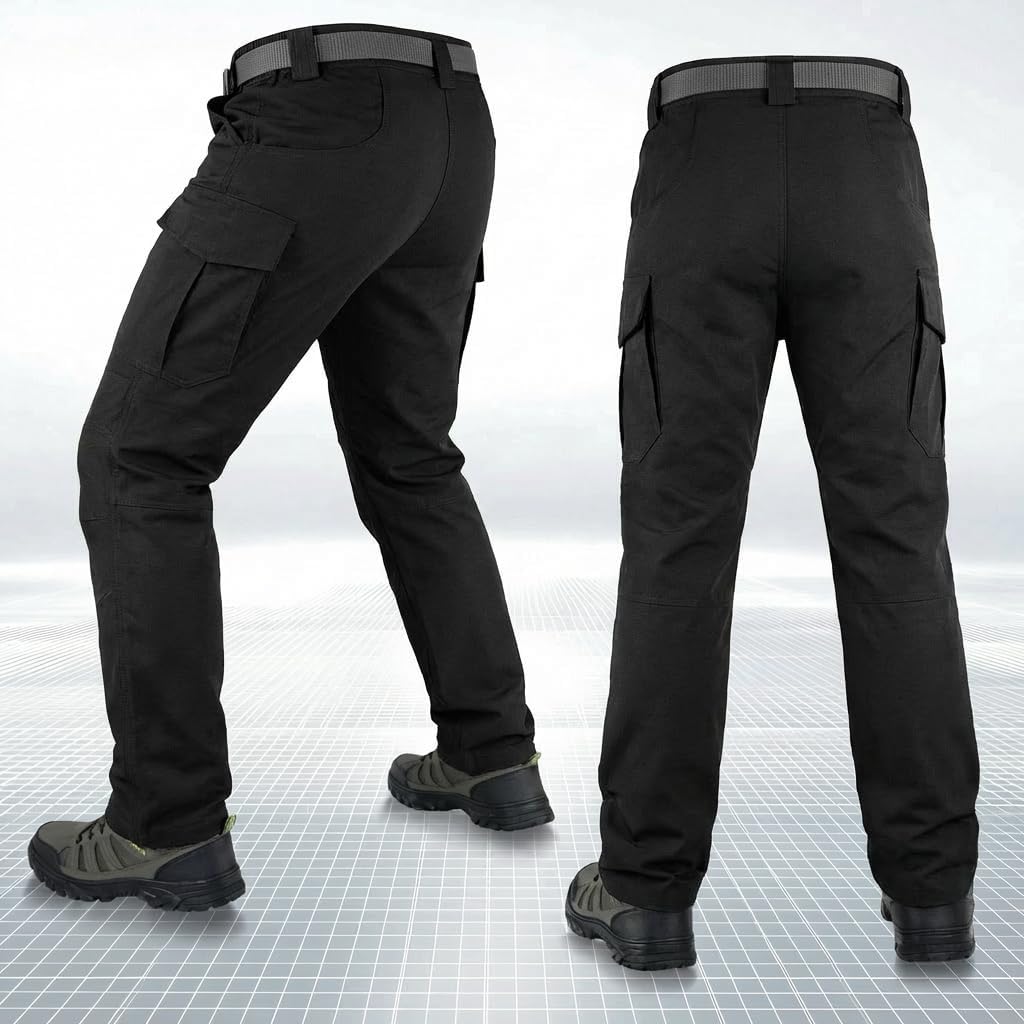 Men's Tactical Cargo Pants Durable Cargo Work Pants with Quick-Dry Fabric,EDC Work Hiking Pant Outdoor Hunting Appare - Image 2