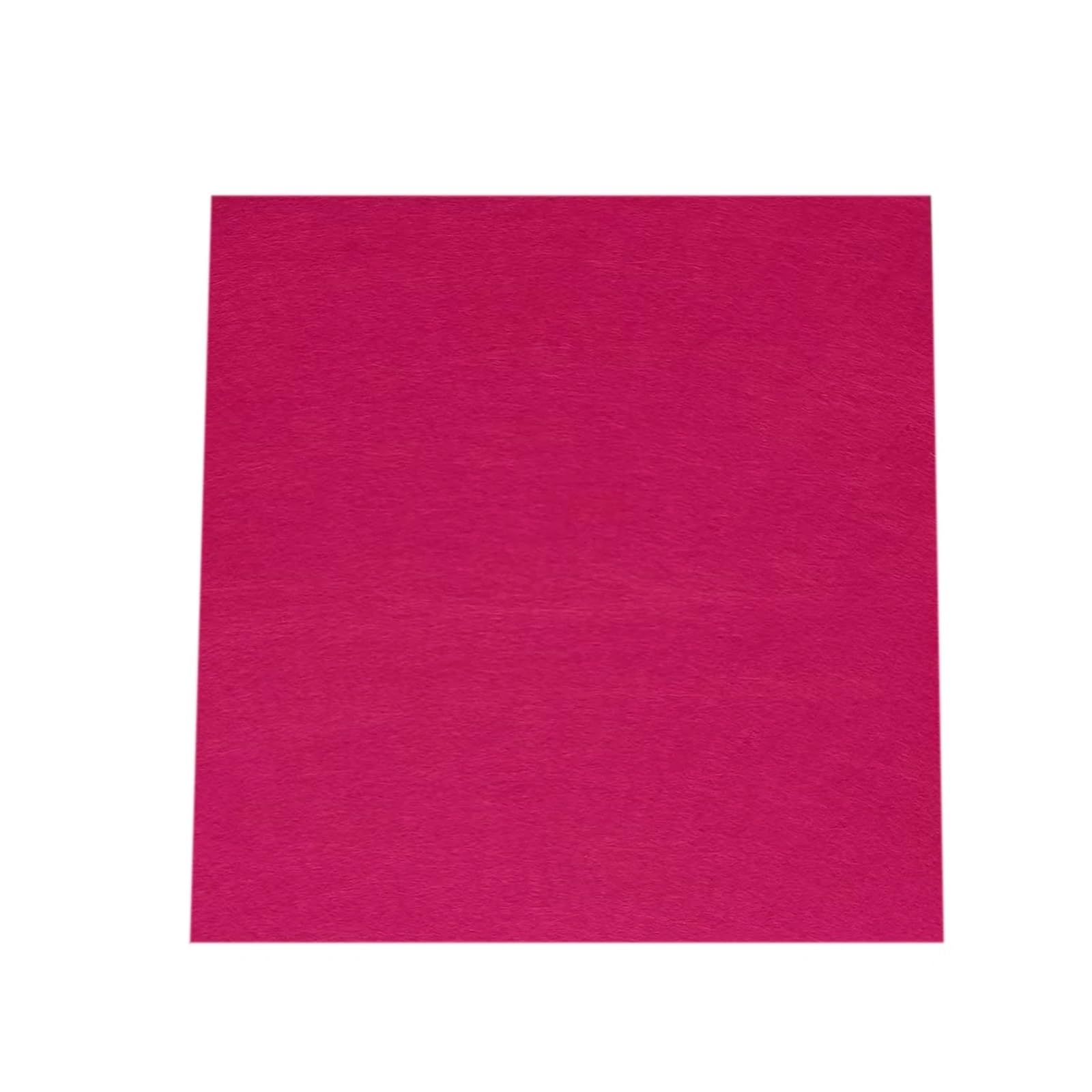 Felt Fabric Sheet, Nonwoven Polyester Felt 2mm Multicolor DIY Patchwork 30x30 50x50cm(Rose,30 x30 cm)