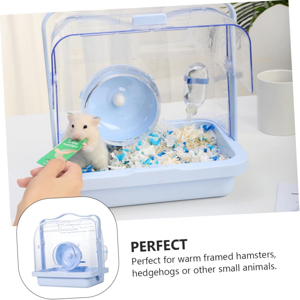Portable Pet Case for Small Animals Hamster Cage Collapsible Compact Travel-Friendly