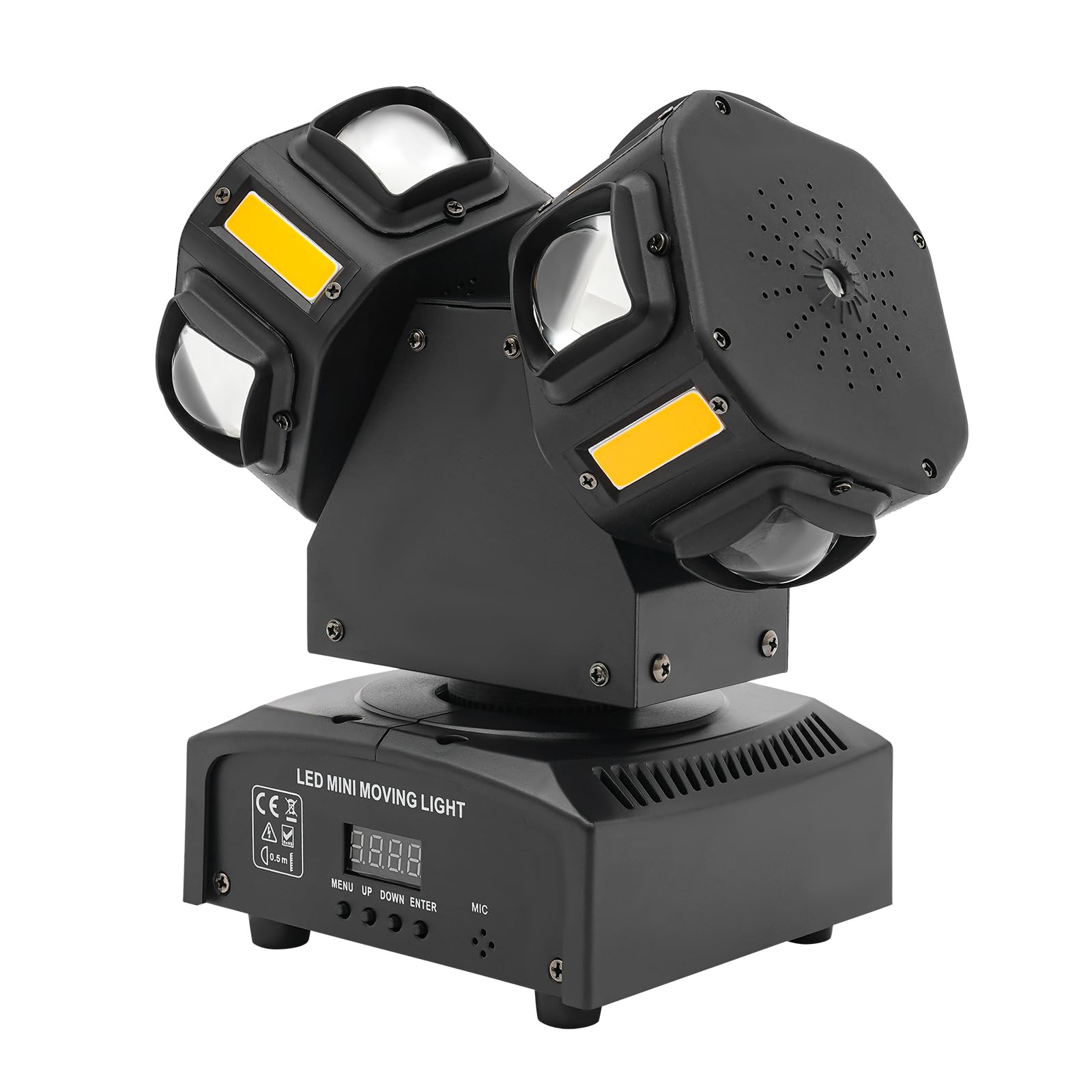 120 W Moving Head Luce palcoscenico LCD Luce Moving Head Luce DJ Disco Luci con 8 LED + Rotazione + 7 Colori Mix Effetto Moving Head Dj Lights per DJ Disco Band Show Party Luci da palcoscenico