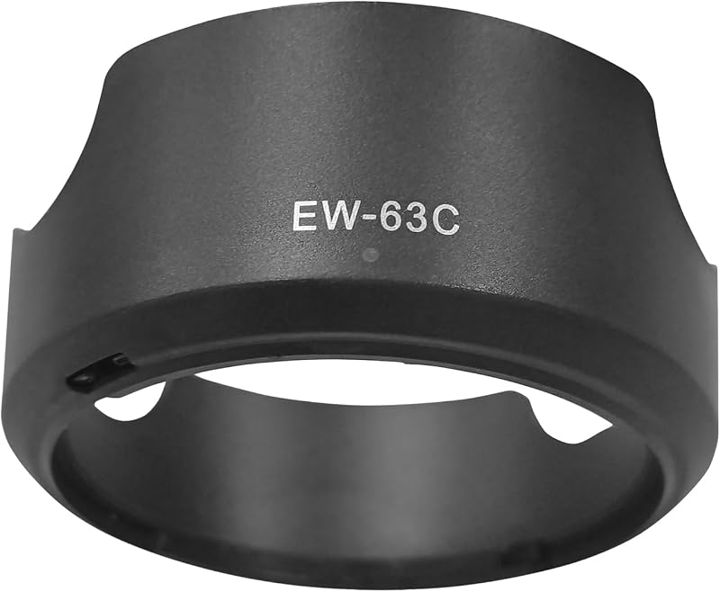 EW-63C Lens Hood for Canon RF-S 14-30mm on R50V,RF 24-50mm on EOS R8 Camera | (for Accessories),HUIPUXIANG Canon RF-S 14-30mm F4-6.3 is STM,RF 24-50mm F4.5-6.3 is STM 58mm Lens Hood