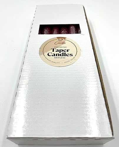 Miniatura 4 de Velas cónicas de color sólido de 12 pulgadas, sin perfume, juego de 12 mechas de algodón sin goteo hechas a mano, cera prémium para iglesia, hogar,