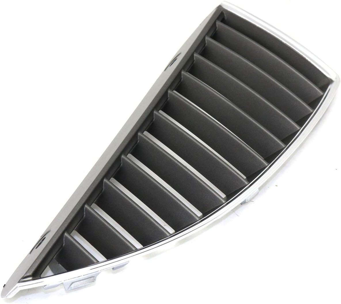 Garage-Pro Grille Assembly Set of 2 Compatible with 2004-2005 Mitsubishi Lancer Chrome Shell with Silver Black Insert