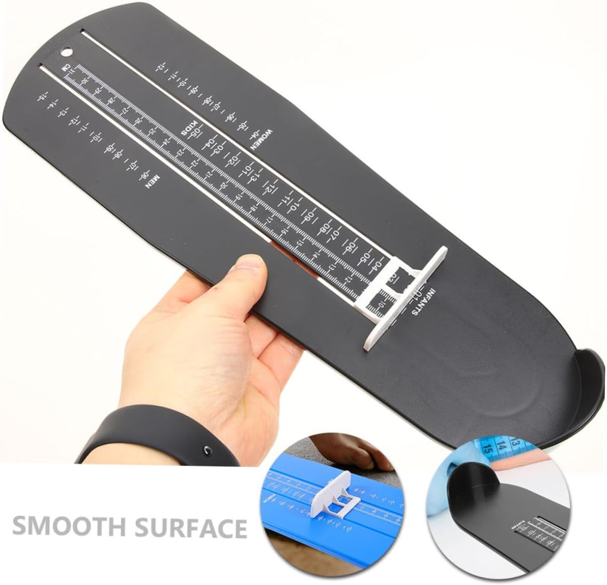 2Pcs Feet Measuring Device US Shoe Gauge for Adults Lightweight Foot Measure Tool for Accurate Shoe Fit Easy to Use and Portable for Men and Women