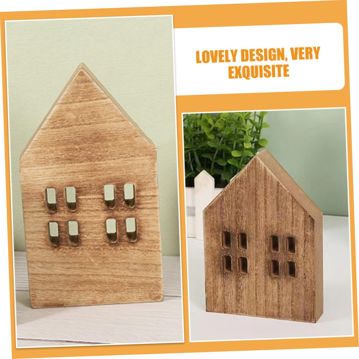 Sosoport 2pezzi Casa Artificiale in Miniatura Decorazione per Mini Case in Decorazioni per Case da Scrivania Oggetti per Micro Paesaggi Casa Decorativa per e Librerie