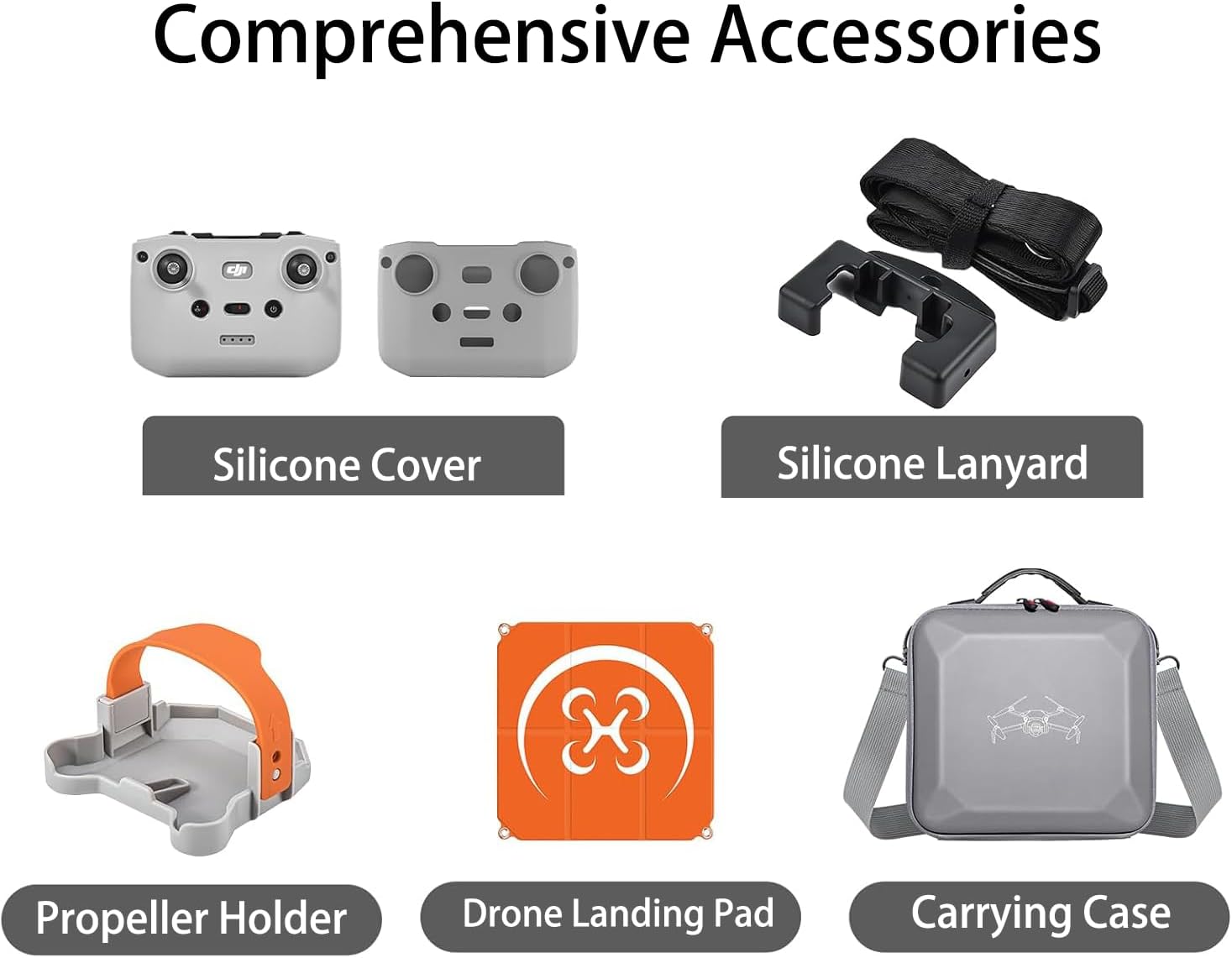 DJI Mini 4 Proアクセサリーセット RC-N2コントローラー、キャリーケース、プロペラホルダー、ドローンランディングパッ