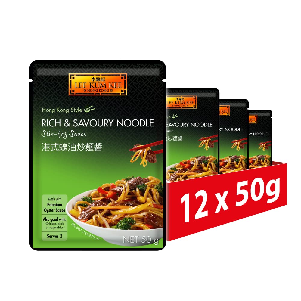 Lee Kum Kee Rich & Savoury Noodle Stir Fry Sauce, Hong Kong Style, 50 g (Pack...
