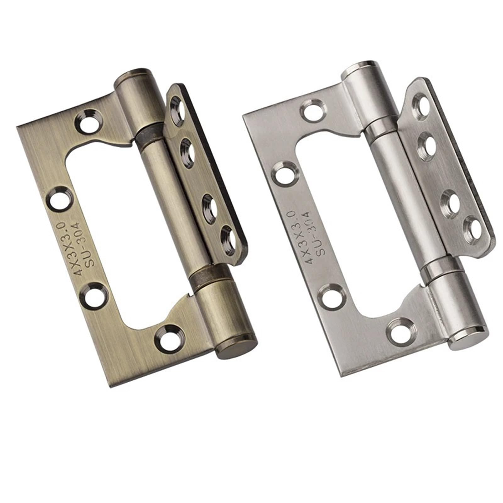 Charnières de porte 10 cm inox ouverture 270° pour réparer vos battants
