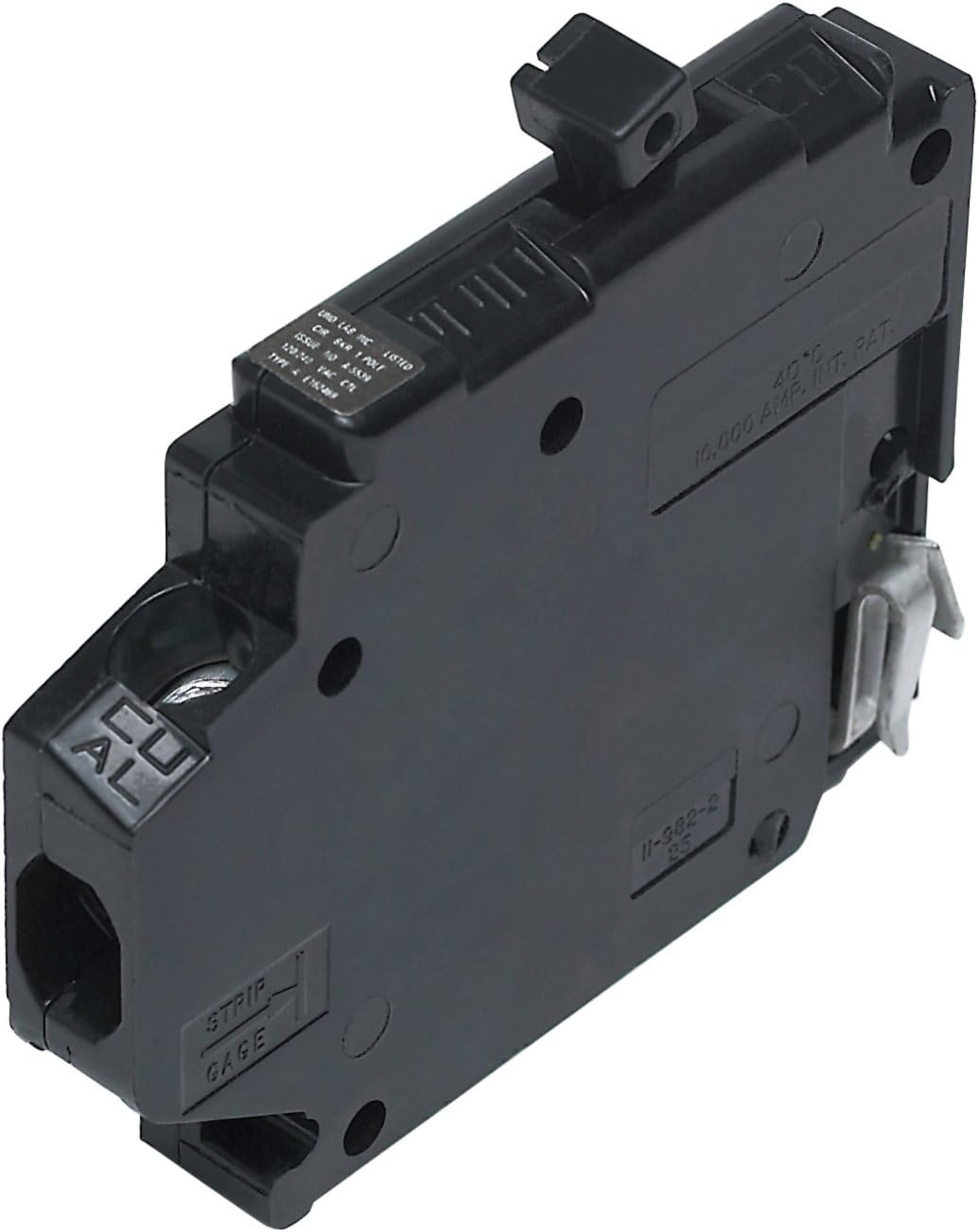 UBITBA115R New Challenger MH115R Type A Replacement Circuit Breaker, One Pole 15 Amp Right Clip, Manufactured by Connecticut Electric