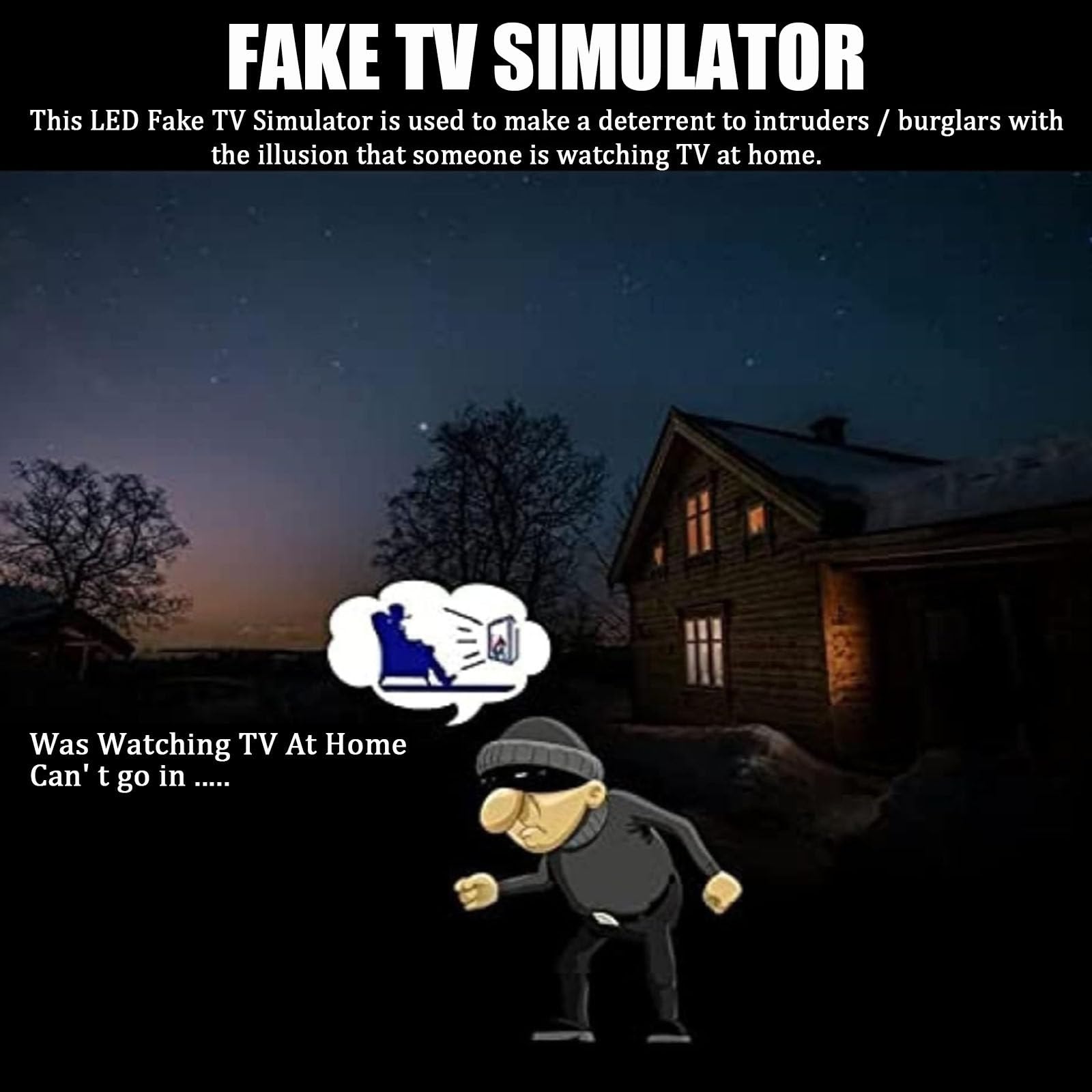 Interface Usb 4 Modes IntéGréE Led Simulateur De TéLéVision Factice Dispositif De SéCurité Domestique Anti-Cambriolage Rotatif Avec Fonction De Temps Qualité SupéRieure