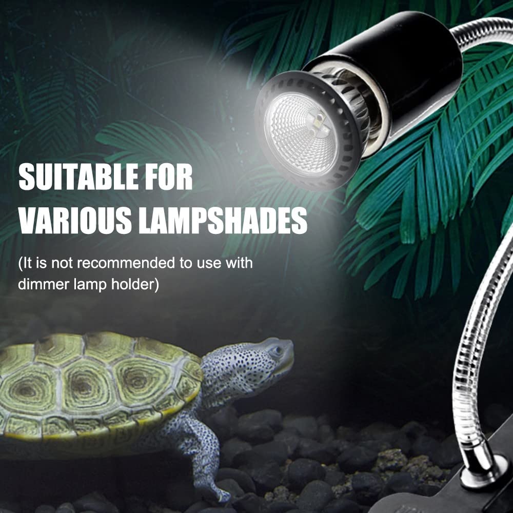 DONGKER - Bombilla UVB 10.0 para reptiles, lámpara calefactora tortuga, luz UVB del desierto LED de 5 W para reptiles que viven en el desierto