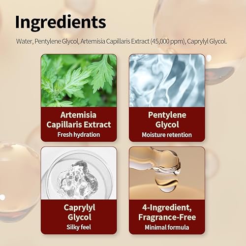 Miniatura 5 de 1.618 Artemisia Capillaris Essence 6.1 fl oz - Esencia coreana calmante e hidratante de K-Beauty para pieles sensibles, 6.08 fl oz (6.1 fl oz)