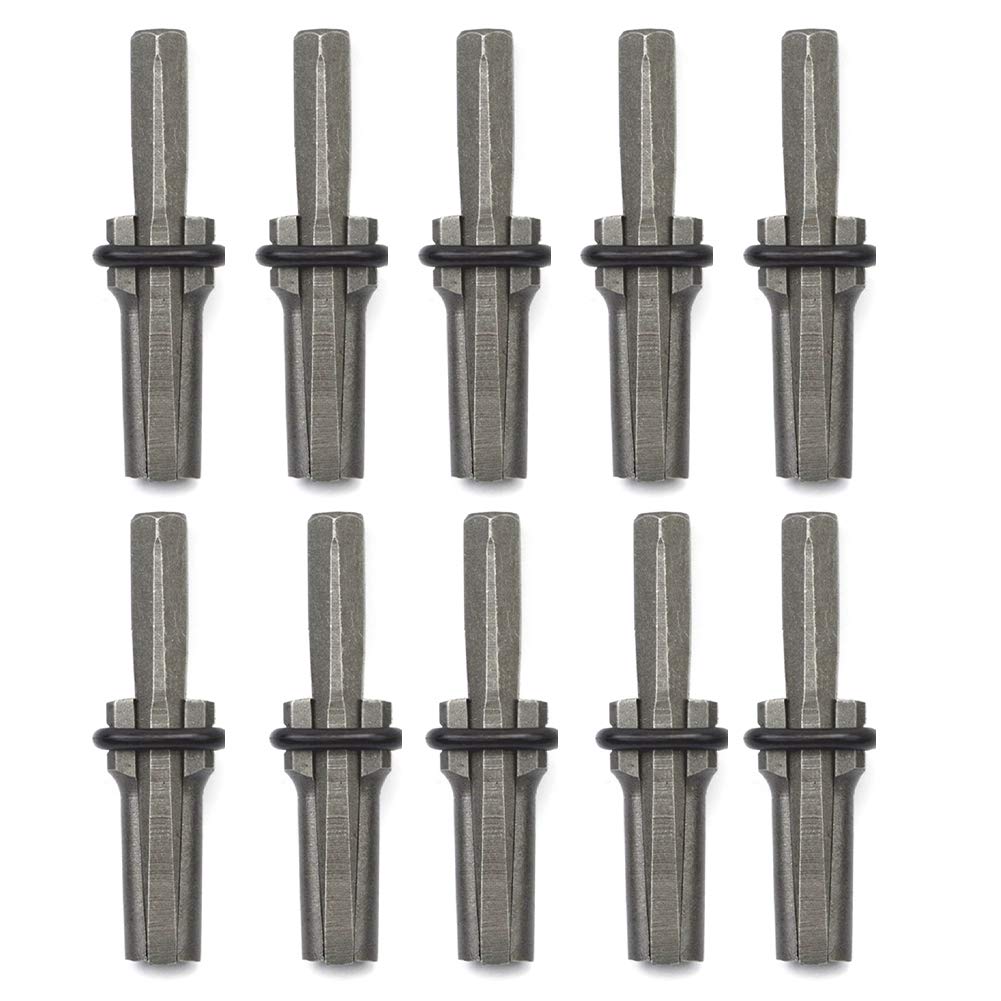 Juego de 10 divisores manuales, cuña divisoria de piedra de 16 mm y 5/8 pulgadas para hormigón, roca, granito, mármol, hormigón, gneis, arenisca, piedra caliza, pizarra; calidad industrial