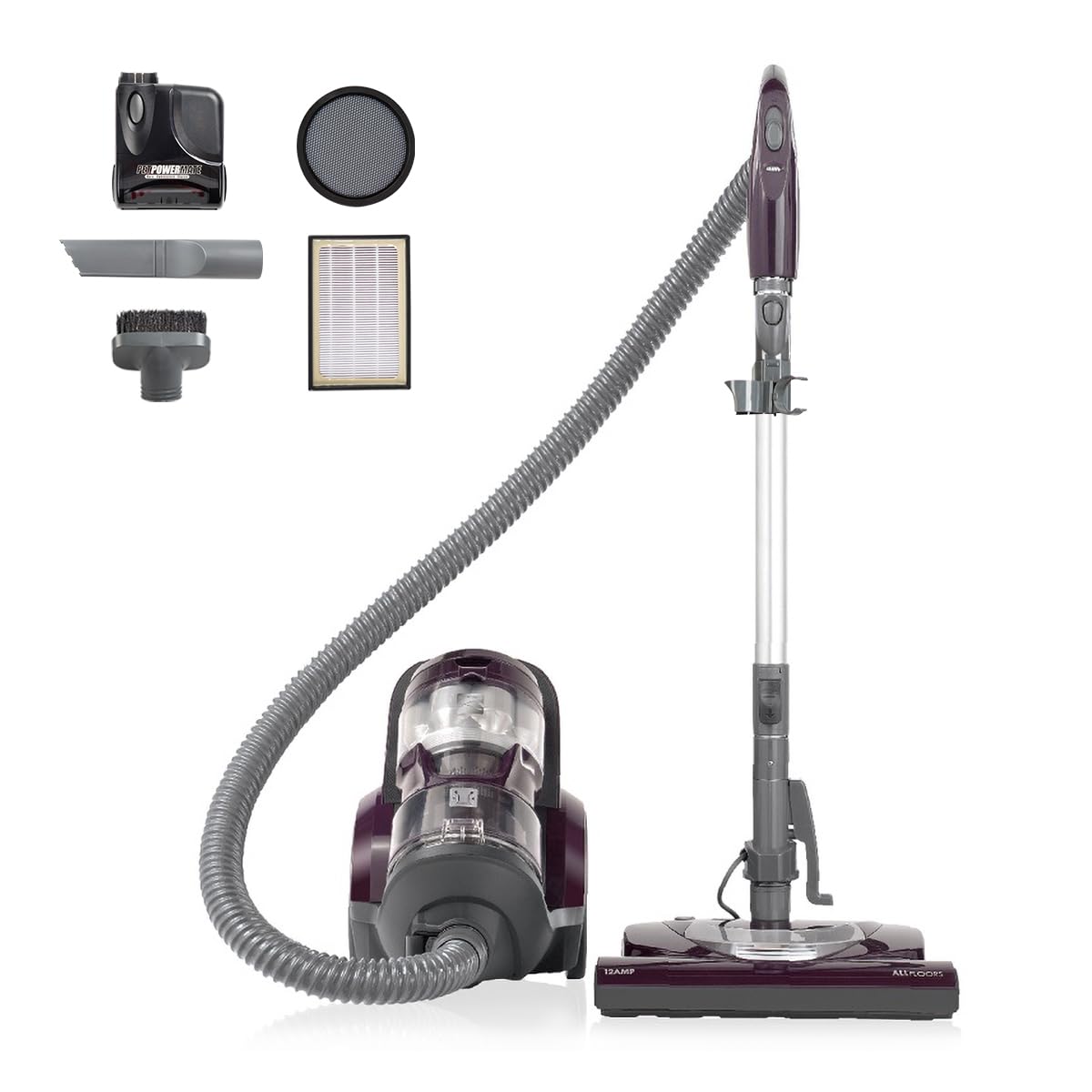 Kenmore Friendly Lightweight Bagless Compact Canister Vacuum Eggplant