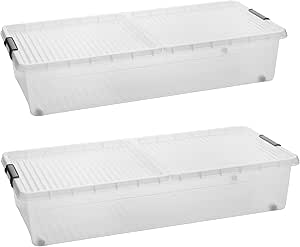 Set Da 2 Sacchetti Di Stoccaggio Sotto Il Letto Con Coperchi Scatole Pieghevoli Con Maniglie Per Coperte Cuscini Piumini E Biancheria Da Letto 98607714 - Foto 7