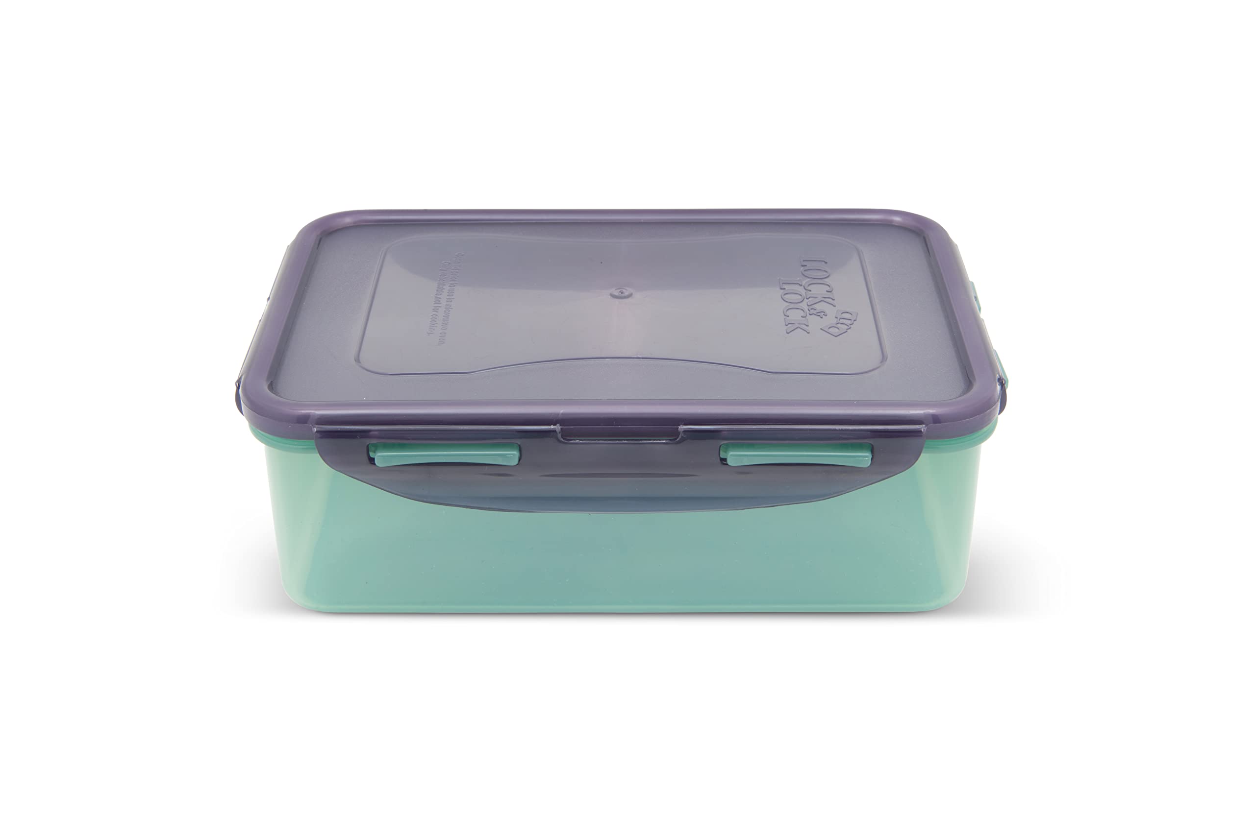 Locknlock Eco Green Rectangular Recycled Plastic Reusable Airtight Food Storage Container 1L from B&Q