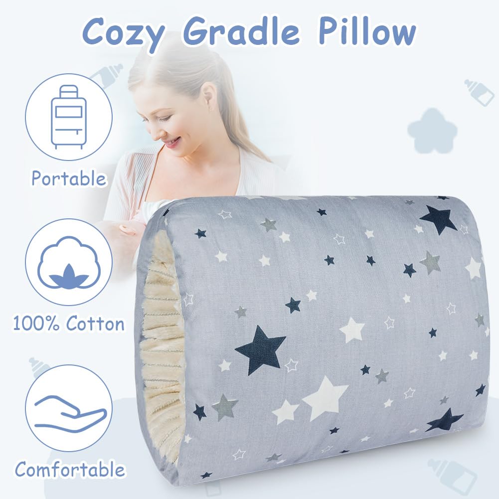 Aolso Cozy Cradle Arm Pillow, Breastfeeding Arm Pillow, Baby Breastfeeding Nursing Pillow, Baby Nursing Head Support Pillow - Image 3
