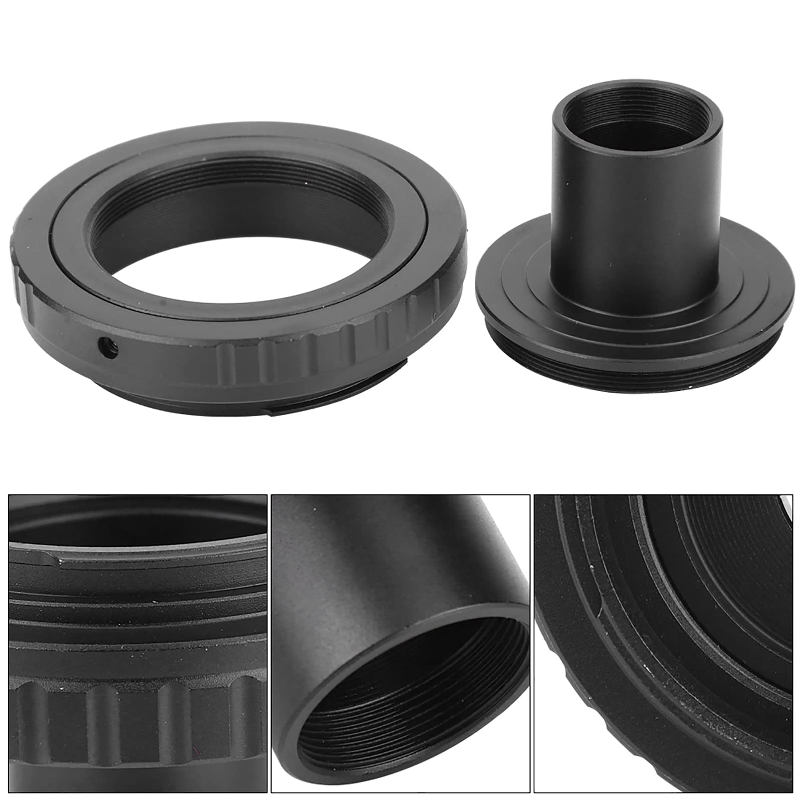 Adaptateur de Microscope T2-EOS avec Filetage M42, Convertisseur pour Oculaire de Microscope à Monture T 23.2mm vers pour Canon Appareil Photo Reflex à Montures EOS