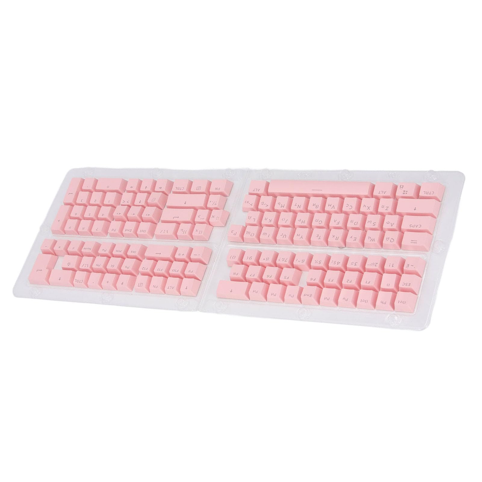 132 KLUCZ Rosyjski Zestaw Keycap Oemeyboard - Ergonomic Matte Wykończenie ABS Keycaps61 62 64 68 84 87 104 108 Mechaniczne Klawiatury (PINK)