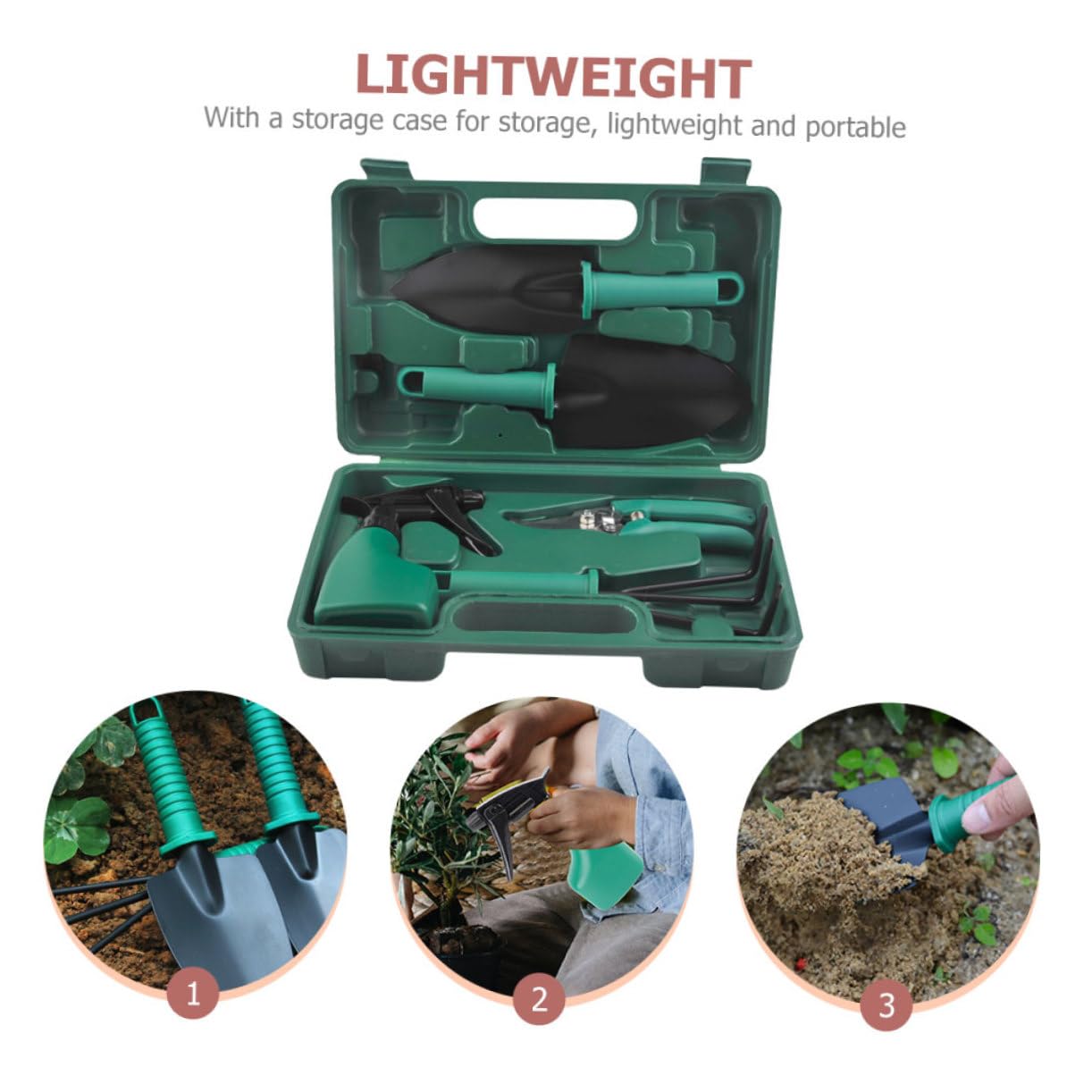 Toddmomy Kit Herramientas Jardinería Rastrillo Flores Inoxidable Herramientas Duraderas