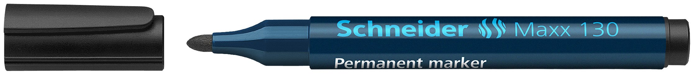 Schneider 944896 - Marcador permanente con punta redonda, color negro