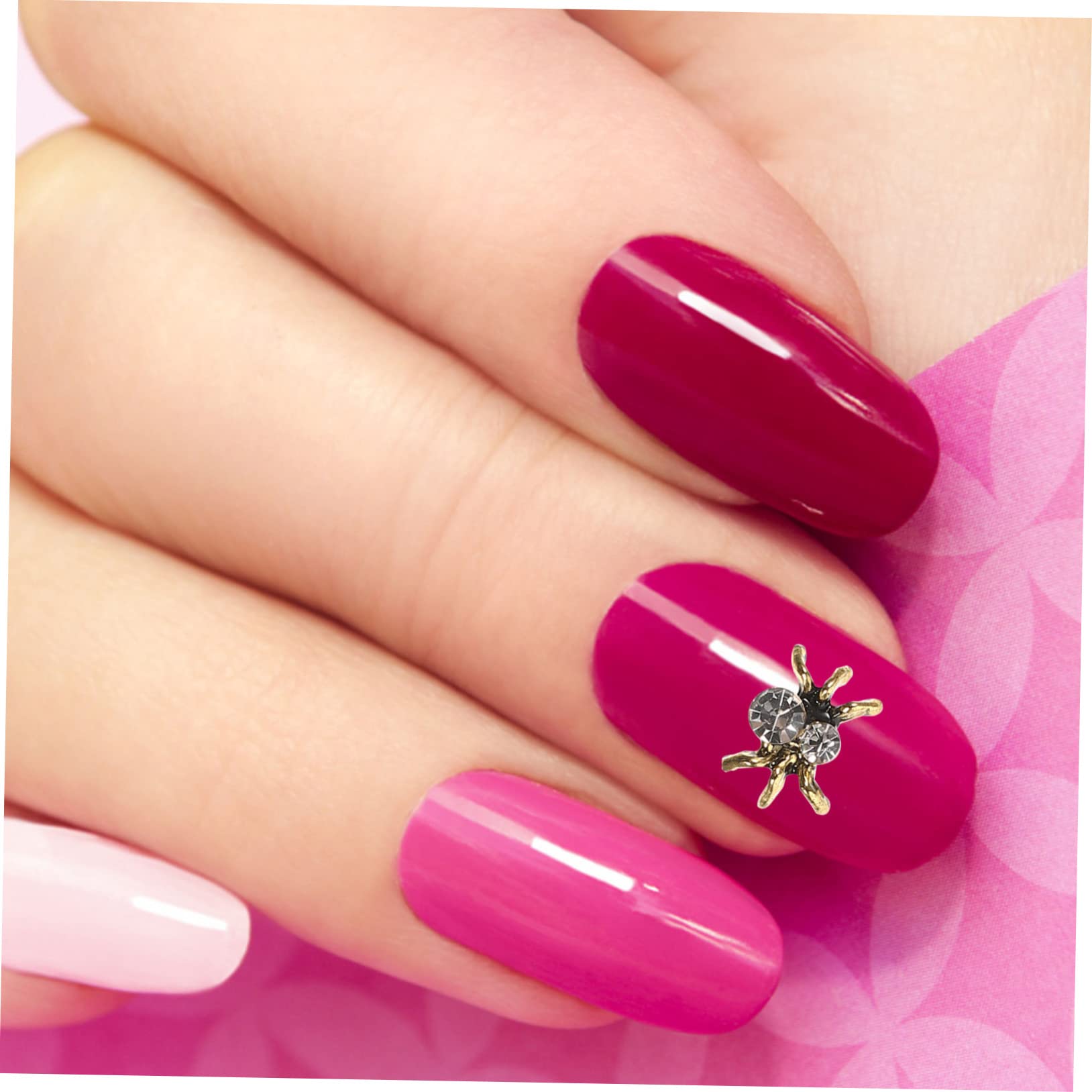 Healeved 150pezzi Charm Per Unghie Forma Di Ragno e Coniglio Decorazioni Artistiche Per Nail Art Accessori Per Manicure Perfetti Per Unghie Naturali e Artificiali