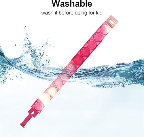 Miniatura 2 de Pulsera de juguete para ansiedad, 30 unidades, multicolor, pulsera popular, adecuado para niños y adultos, pulsera para aliviar el estrés y la