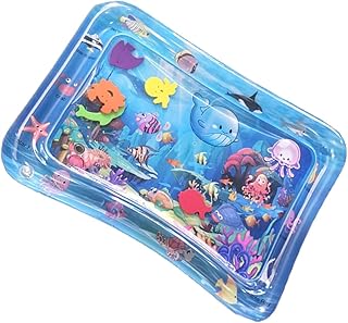 Toyvian Tapete Inflável Para Bebês Desenvolvimento De Brinquedos Para Bebês Centro De Atividades Para Bebês Almofada Inflável Para Engatinhar Tapete De Brincar Inflável Almofada De