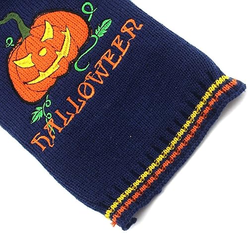 Miniatura 4 de ChezAbbey Disfraz de Halloween para mascotas, ropa de calabaza de terror, traje de otoño e invierno, suéter cálido de demonio para gatos, gatitos,