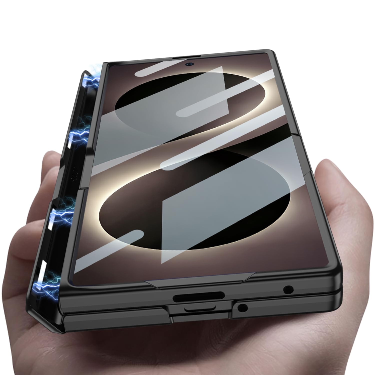 COQUE Etui do Galaxy Z Fold 8 Ultra, powłoka ochronna zintegrowana składana składana powłoka all-inclusive, składane etui na telefon do Samsung Galaxy Z Fold 8 Ultra 5G, złote