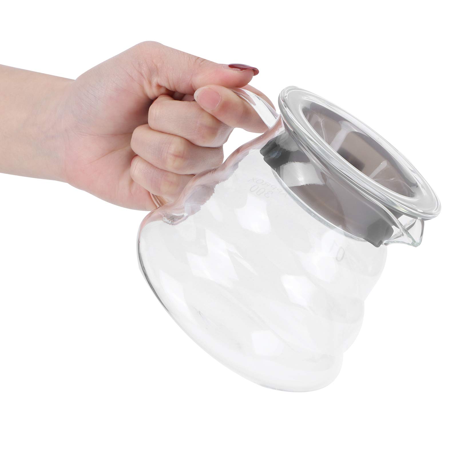 Glass Coffee Server, Jar Coffee Sharing Pot Sharing Pot Jar Pots 300ml 500ml 700ml300ml 700ml Potted Plant Planting with Brewed Water for Planter Cafe Servers (300ml)