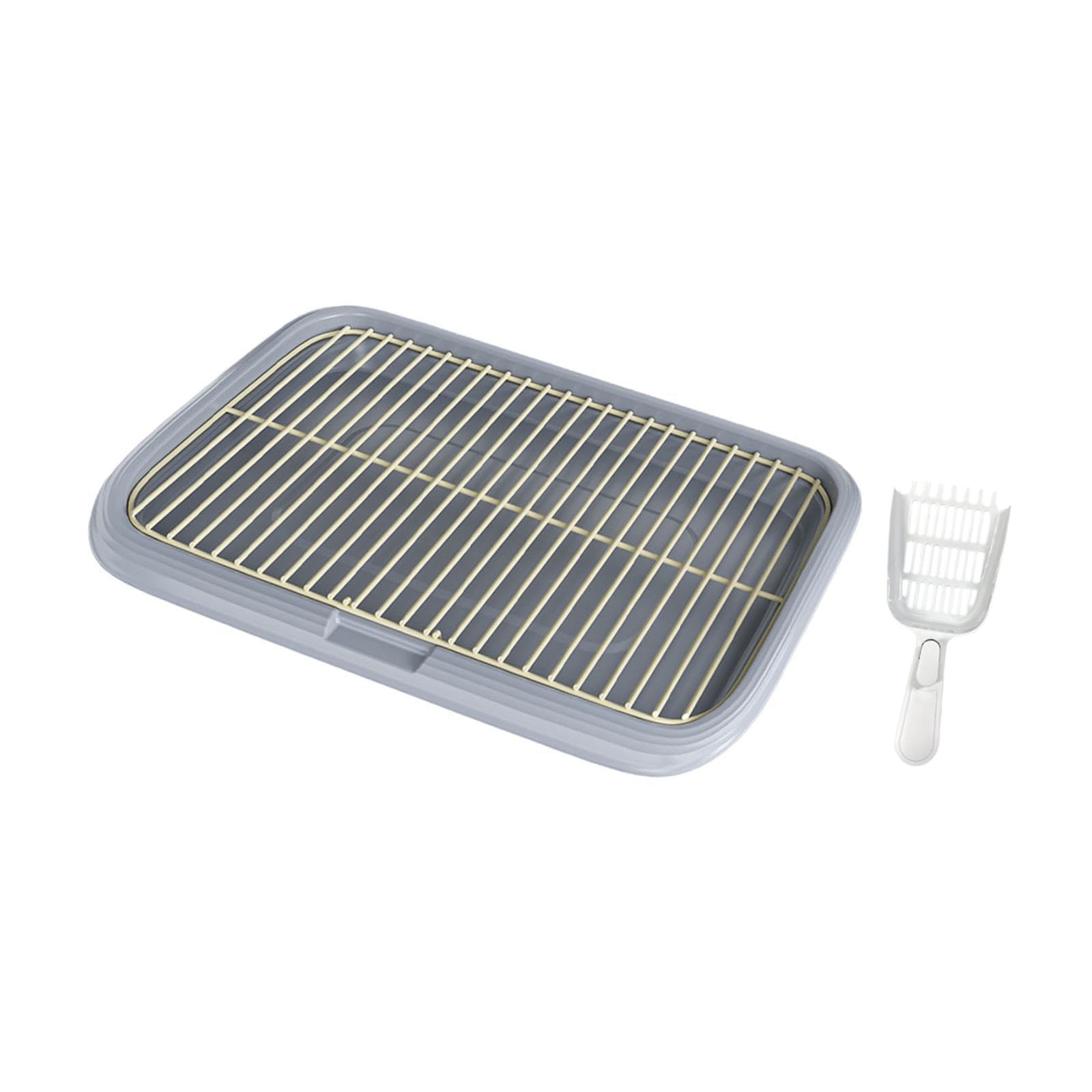 Entrenamiento para Perros con Bandeja para el baño innovadora Que Mantiene el Espacio Interior y Exterior Fresco Mientras los Perros están, Gris, SG