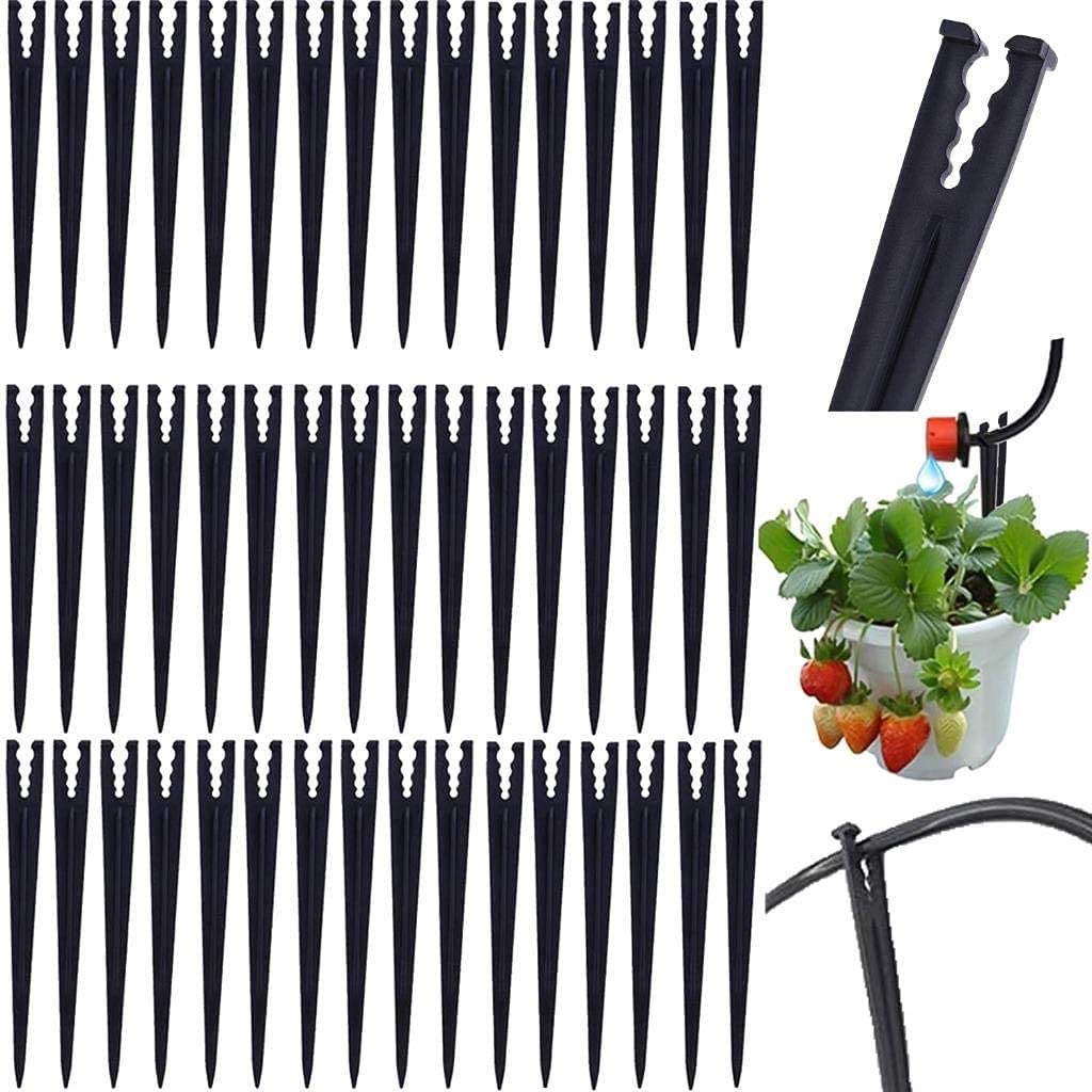 20 Pali Supporto Irrigazione A Goccia - Picchetti Per Tubi, Per Giardino, Serra, Aiuole (16x3cm) - Foto 7