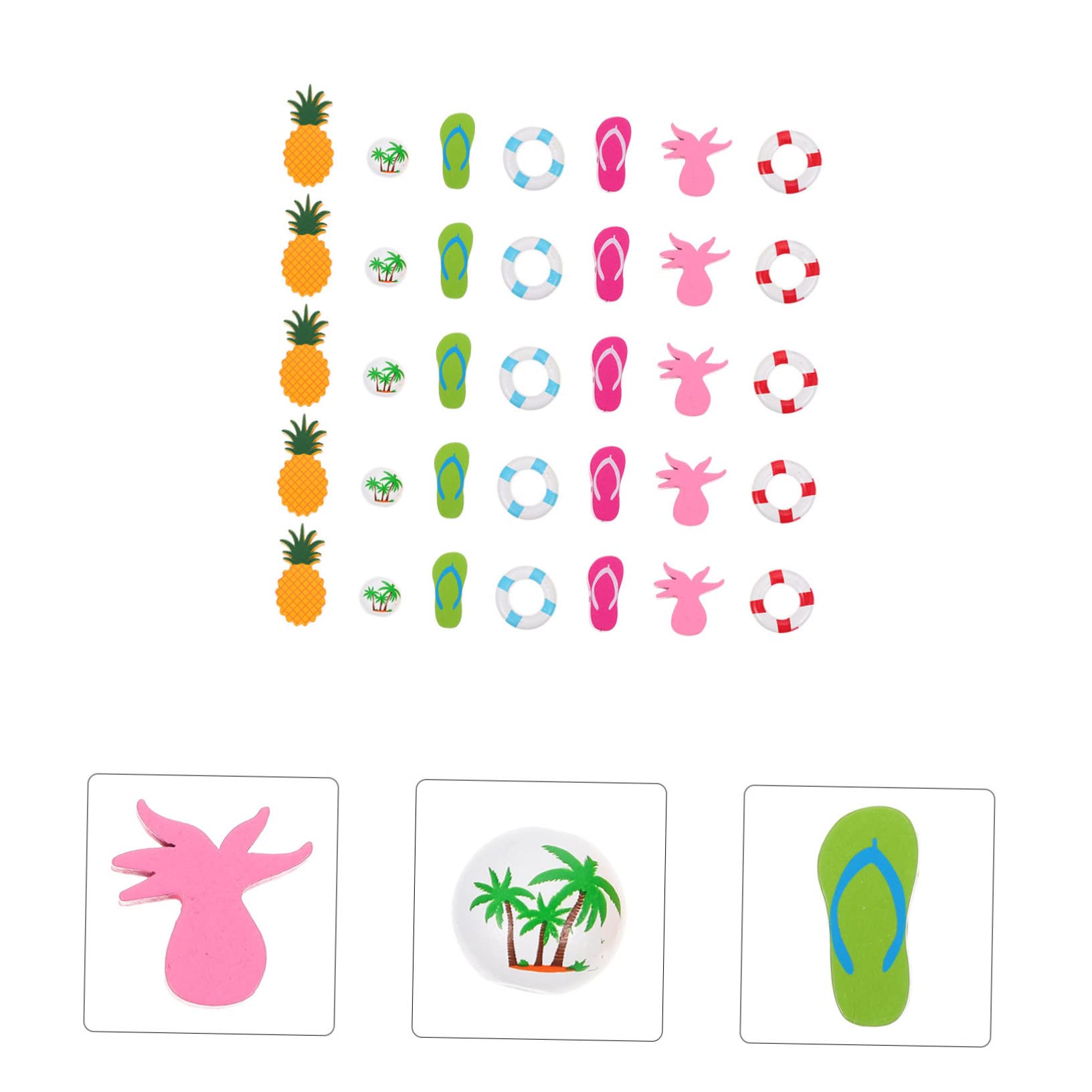 SEWACC 175piezas Abalorios Para Decoración De Fiesta Hawaiana Perlas Sueltas Para Manualidades y Accesorios De Bricolaje Perfectos Para Creaciones Artesanales y Actividades Familia