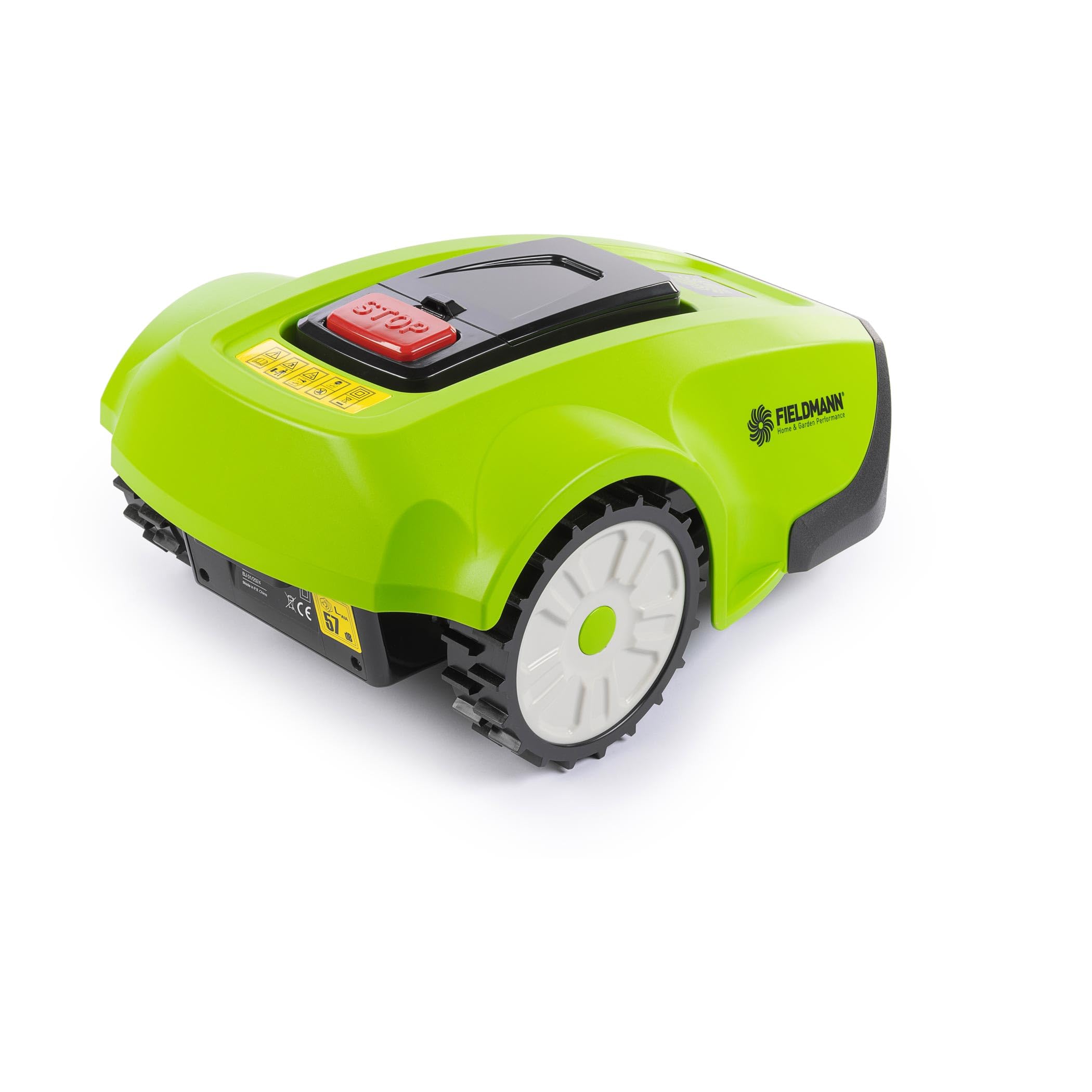 Robot cortacésped 600m² - Batería de Ion-Litio 20V 2Ah, Ancho 17cm, Altura Regulable (3/4/5cm), Programación Inteligente, Sensor de Lluvia, Corte de Bordes, Multizonas, Pantalla LCD