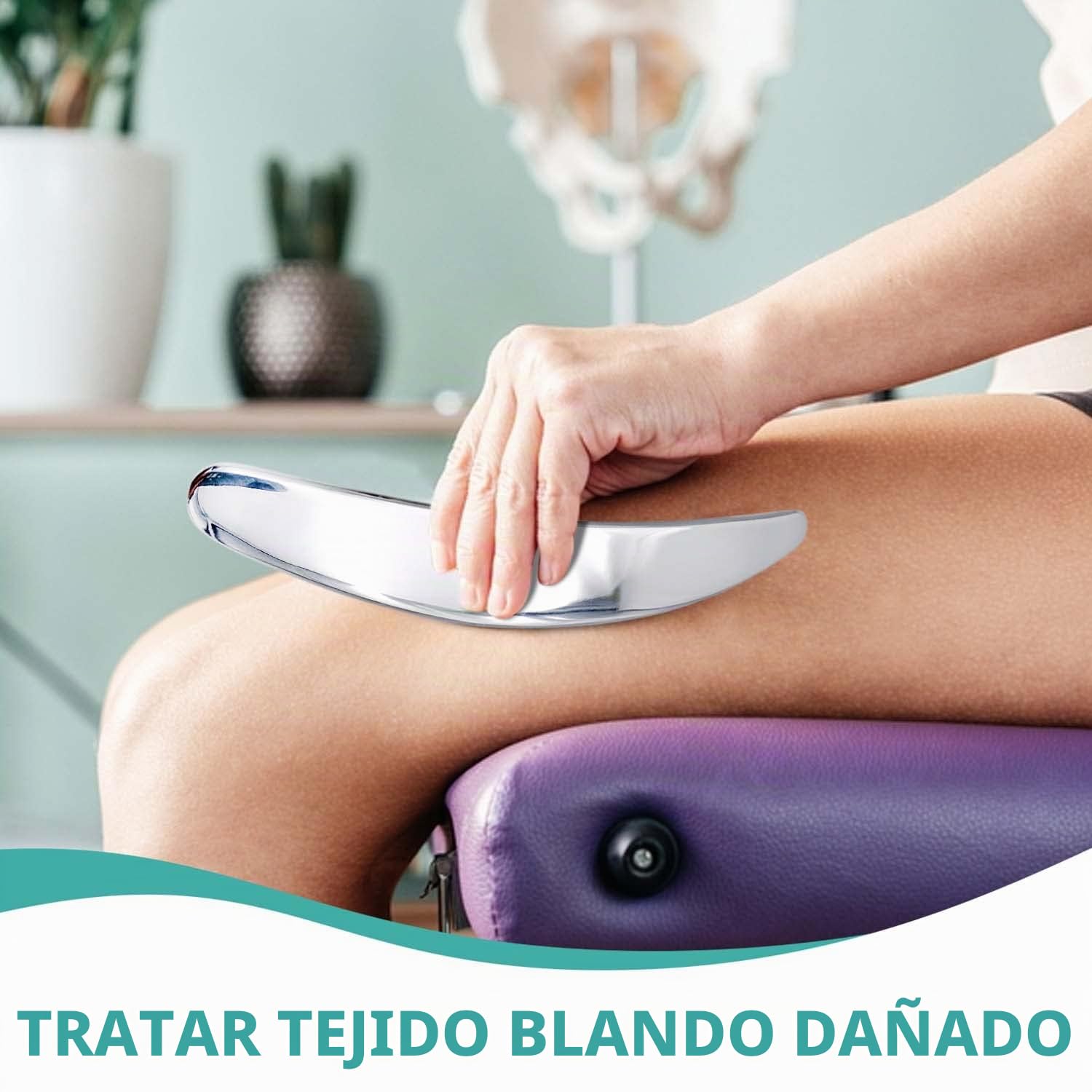 Cozlow - Juego de raspadores musculares 3 en 1 de acero inoxidable - Herramientas de masaje corporal para terapia IASTM - Masajeador Gua Sha de tejido profundo