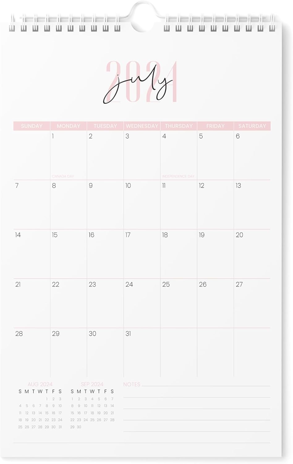 Calendar 20242025 Vertical 11x17 2024 Wall Calendar Runs