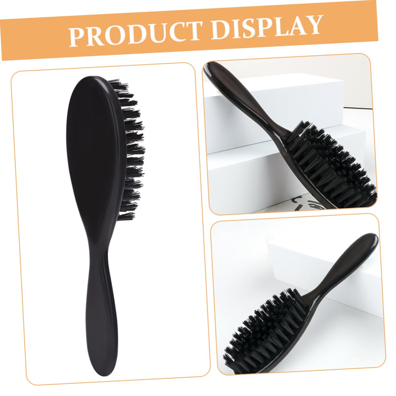 HAPINARY Curly Hair Hairbrush for Men Beard Hair Cleaner Barber Comb Kit Comb Beard Straightener Brush