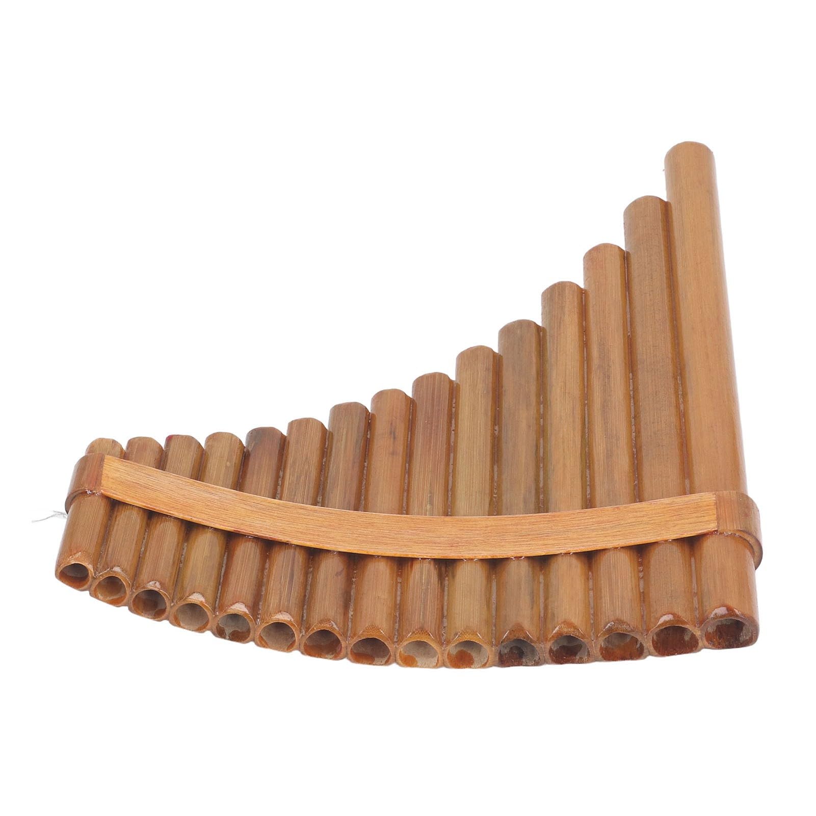 Buachois Flauto di Pan Professionale 15 Canne in Sol, Strumento Musicale a Fiato Portatile con Custodia Morbida Accessori Pulizia per Pratica Quotidiana Spettacoli (Mano sinistra)